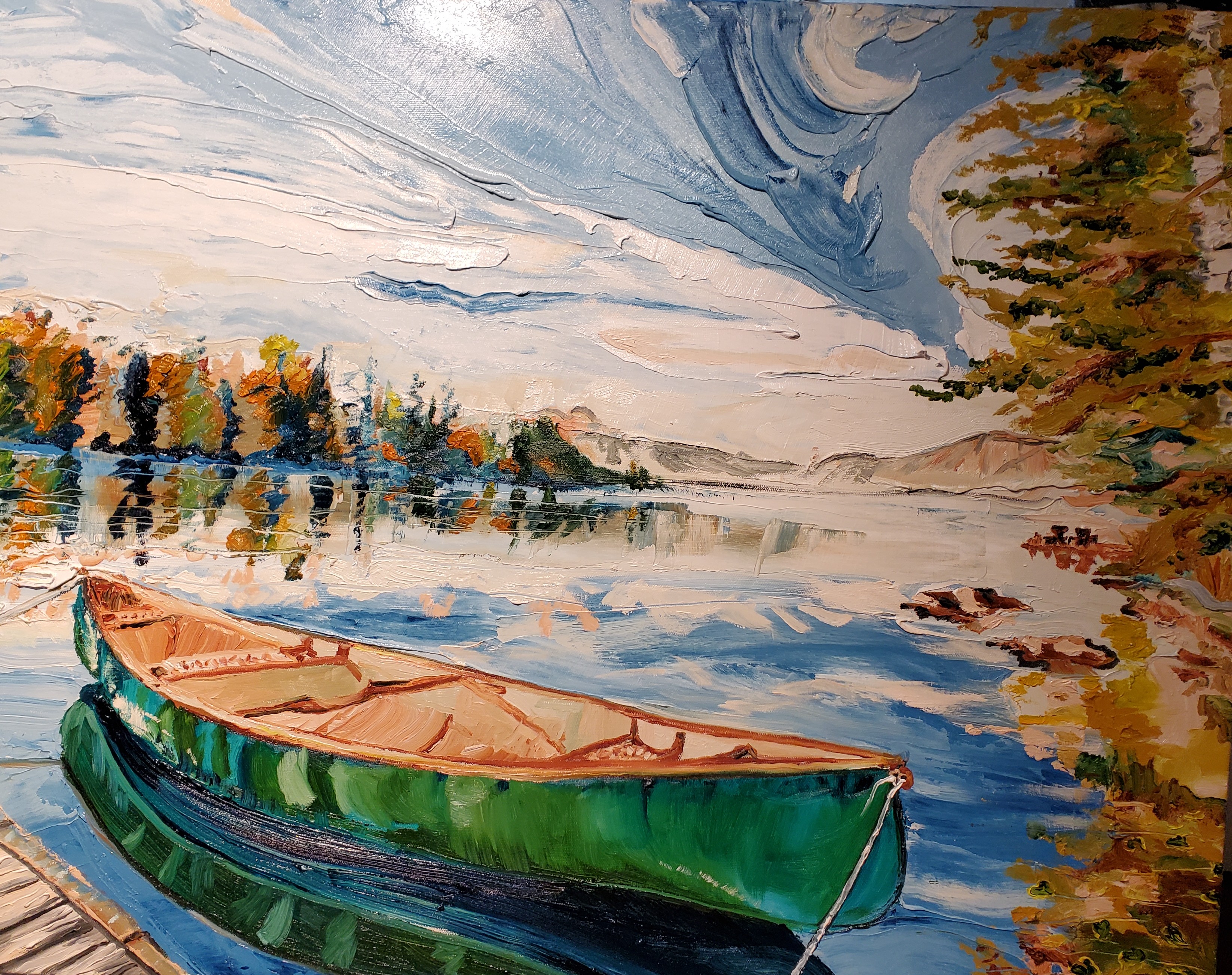 canoe painting